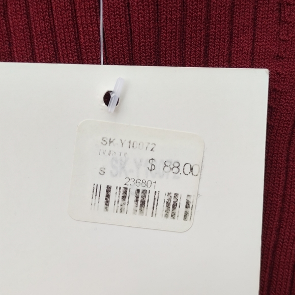 Women's SEEK The Label Design In Australia Red Maroon Cropped Tank Top Sz Small - Picture 3 of 10